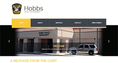 Desktop Screenshot of hobbspd.com